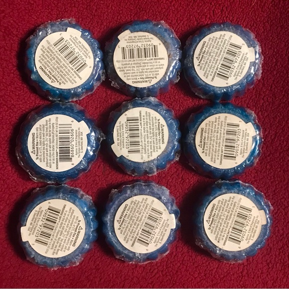 9- Blue November Rain Wax Tarts Yankee Candle RARE HTF - Picture 3 of 6